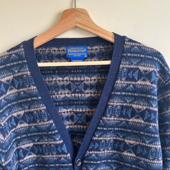 Pendleton Vintage Wool Knit Cardigan - Picture 3 of 6